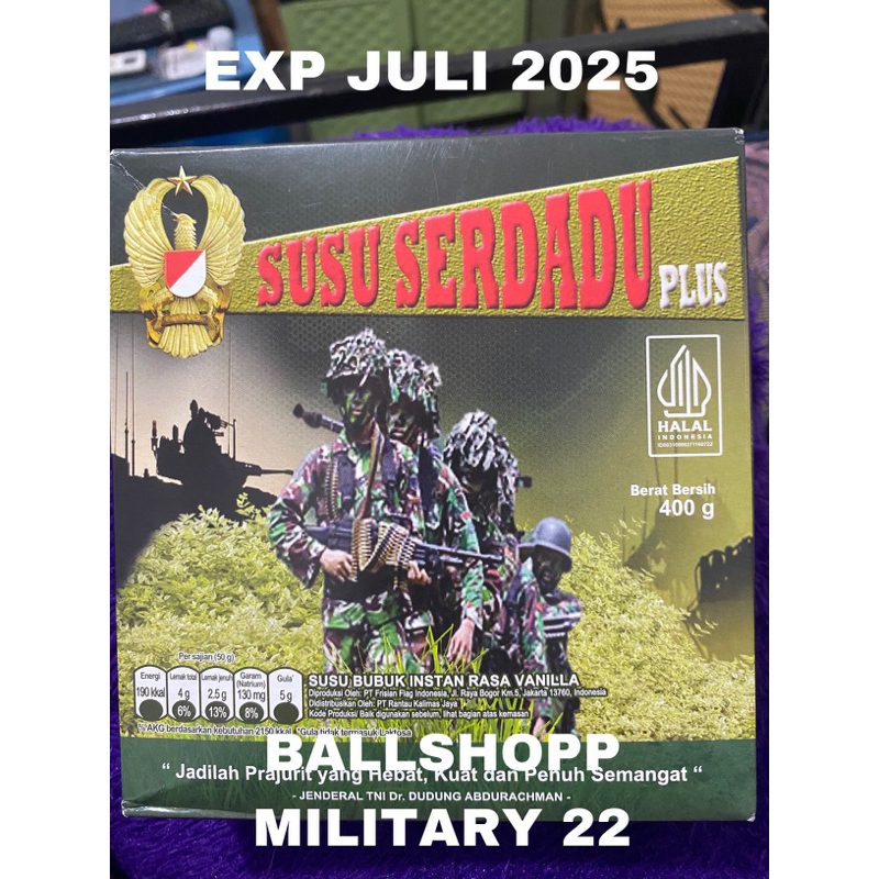 

SUSU SERDADU PEMBAGIAN TNI EXP 31 JULI 2026