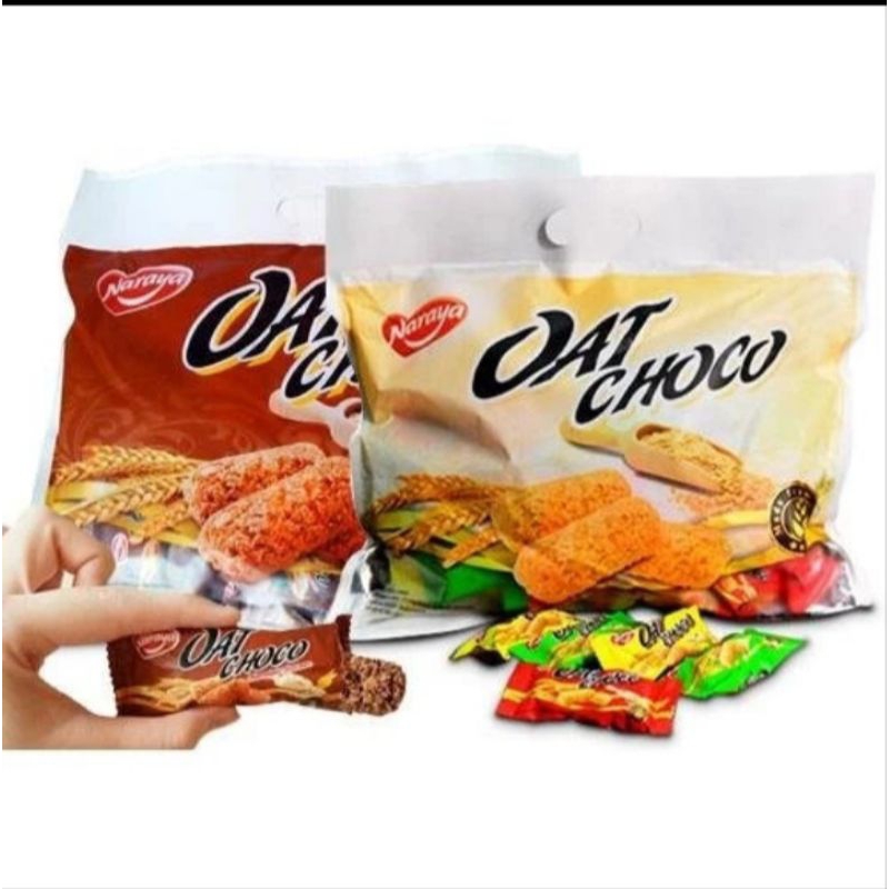 

Naraya Oat Choco Cereal Gandum 400gram 40pcs vanilla cokelat