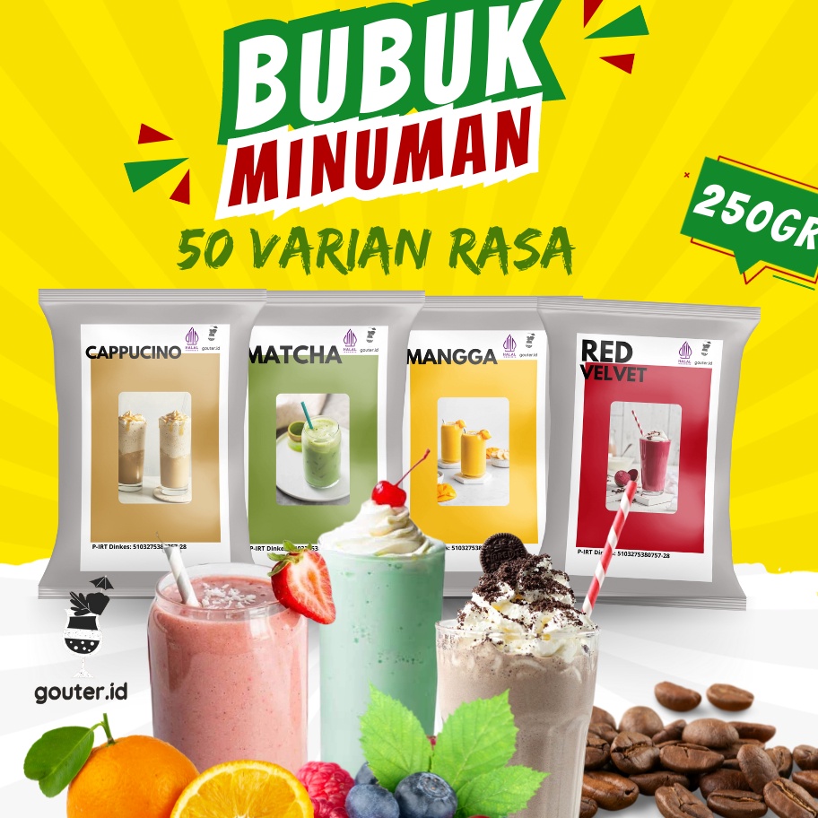 

XC26619 BUBUK MINUMAN RASA 25GR SERBUK MINUMAN ANEKA RASA BUBUK MINUMAN KEKINIAN MINUMAN INSTAN