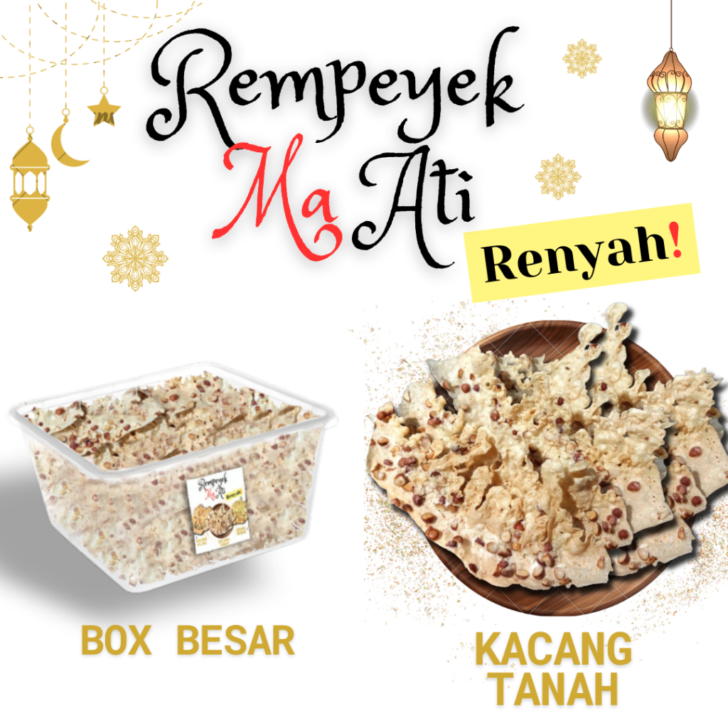 

Peyek / Rempeyek Ma Ati - Kacang Tanah - Box Besar