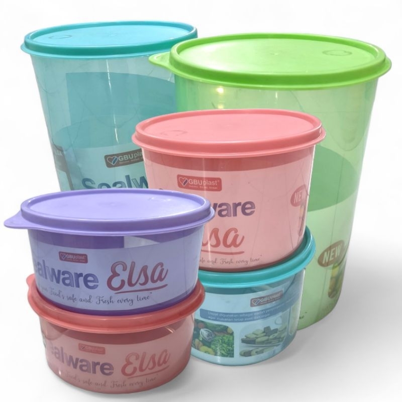 Toples Makanan Sealware Elsa Bulat GBU PLAST-Penyimpan Makanan-Toseeba Gadjah-Ekonomis