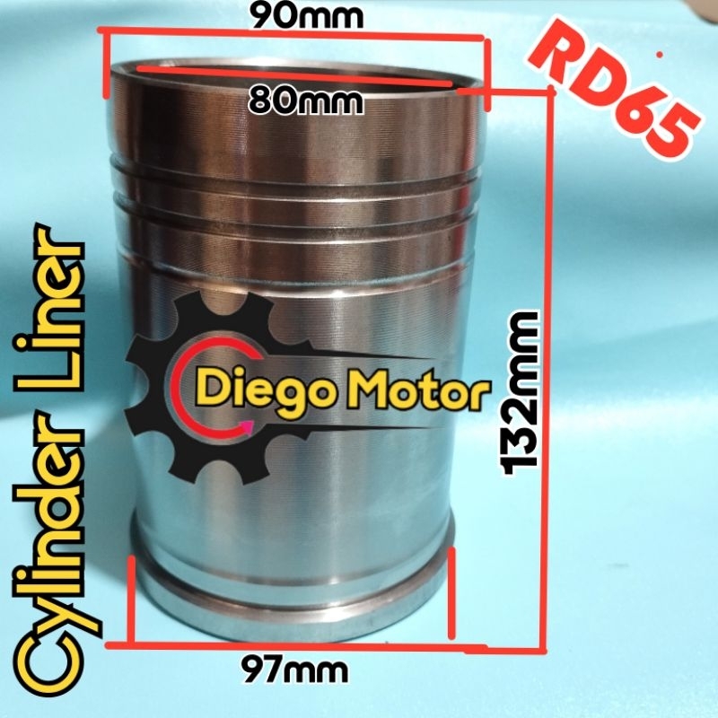 RD65 Cylinder Liner Foring Mesin Diesel Kubota