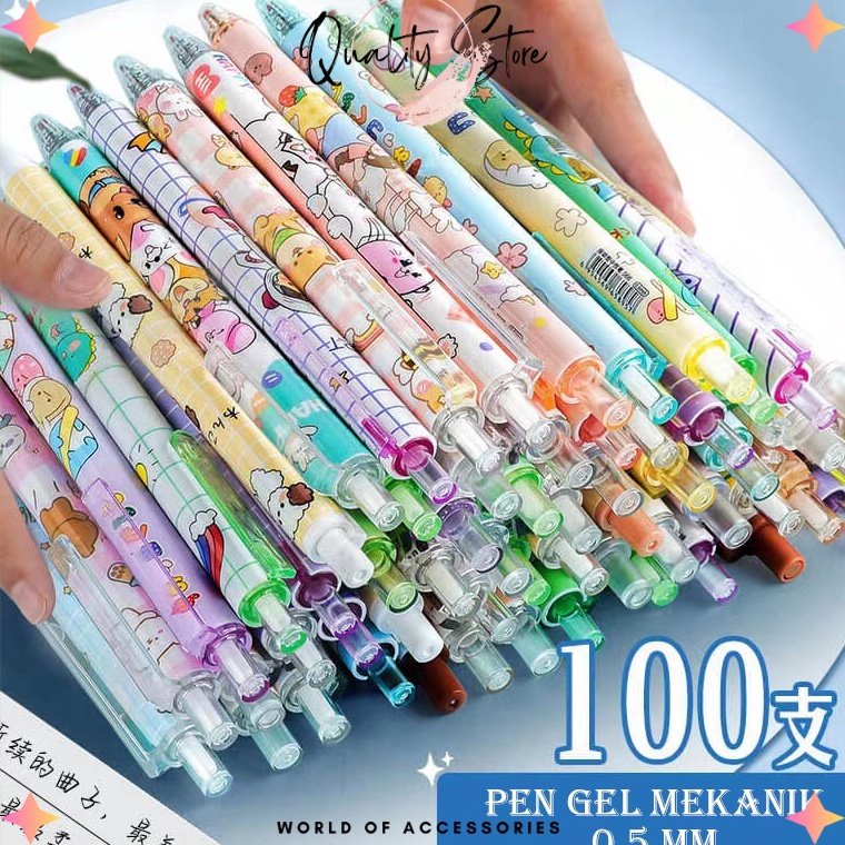

GDJ286 99 BRANDS FESTIVAL QS 12PCS LUSIN PEN GEL MEKANIK ALAT TULIS MIX MOTIF KARTUN PULPEN GEL MEKANIK LUCU PULPEN AESTHETIC