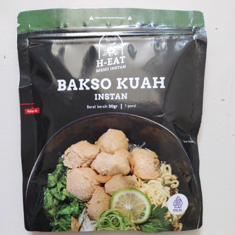 

H-EAT BAKSO INSTAN BAKSO KUAH MAKANAN SIAP SAJI TRAVELLING CAMPING MENDAKI GUNUNG