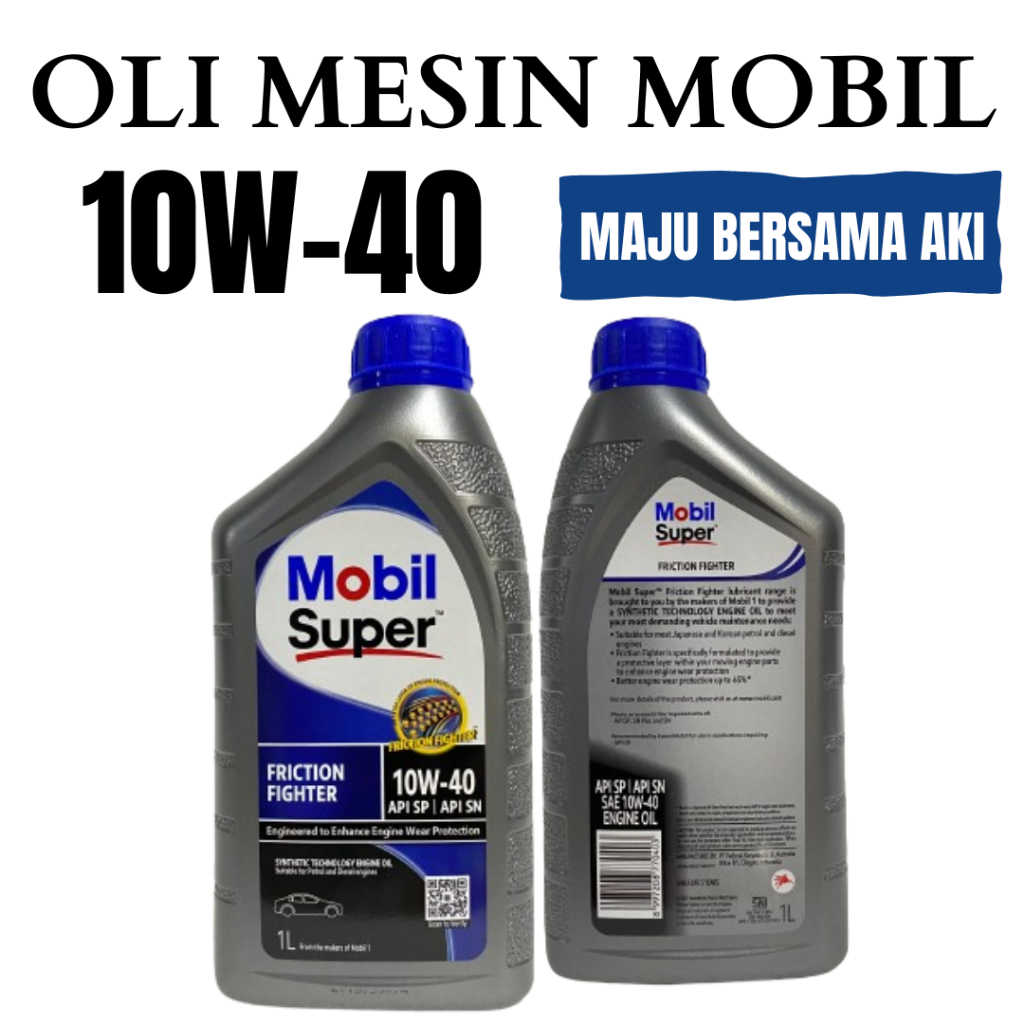 Oli Mesin Mobil Super FRICTION FIGHTER 10W40/10-W40/10W-40 Api SP (1L)