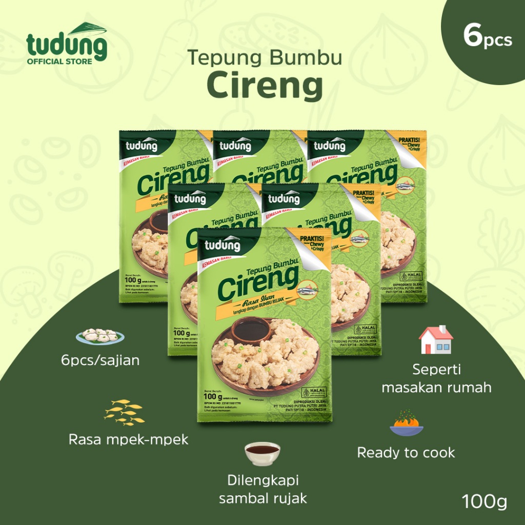 

Tudung Tepung Bumbu Cireng 100g Bundling 6