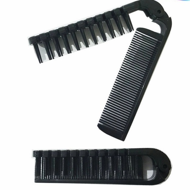 Sisir Rambut Lipat Sisir Lipat Travelling Travel Sisir Rambut Lipat Warna Hitam / Sisir Pomade / Sis