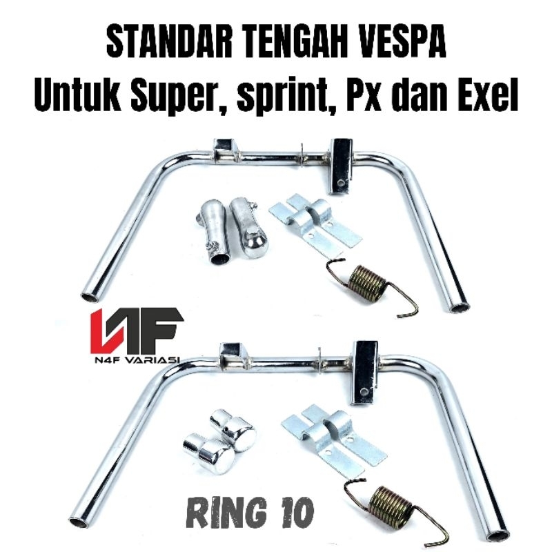 Standar Tengah Vespa Super Sprint Px Exel Ring 10 Standar Tengah Dua Vespa Px sprint