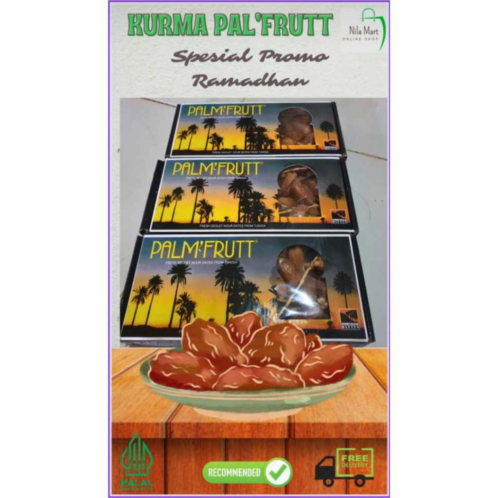 

Kurma Palmfruit 500gram original Kurma Tunisia tangkai