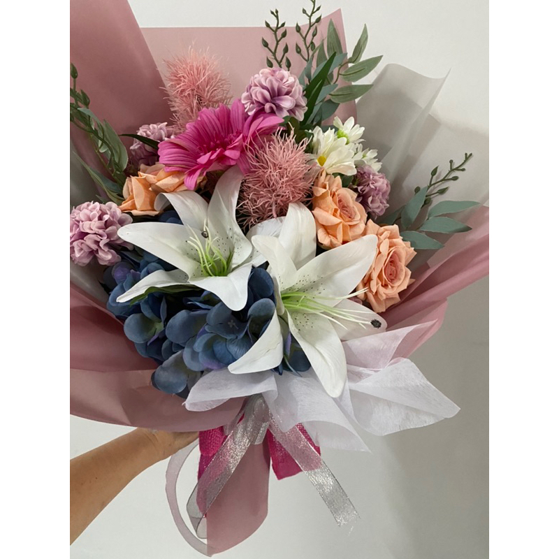 Premium Artificial Flower Bouquet/ Bunga Plastik/ Bouquet Bunga