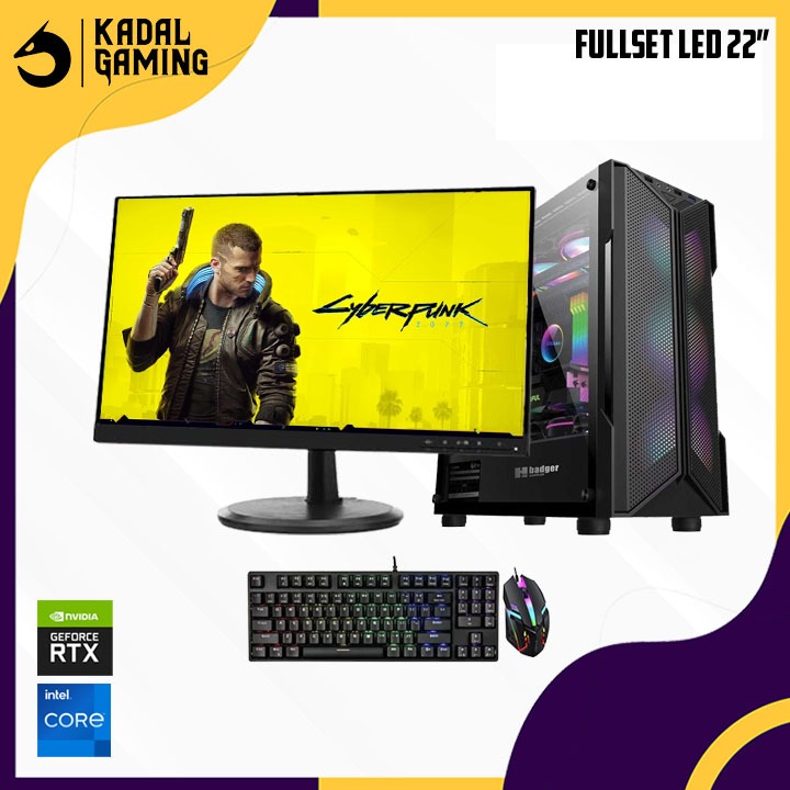 PC INTEL CORE I5 10400F VGA NVIDIA RTX 3050 16GB GAMING EDITING