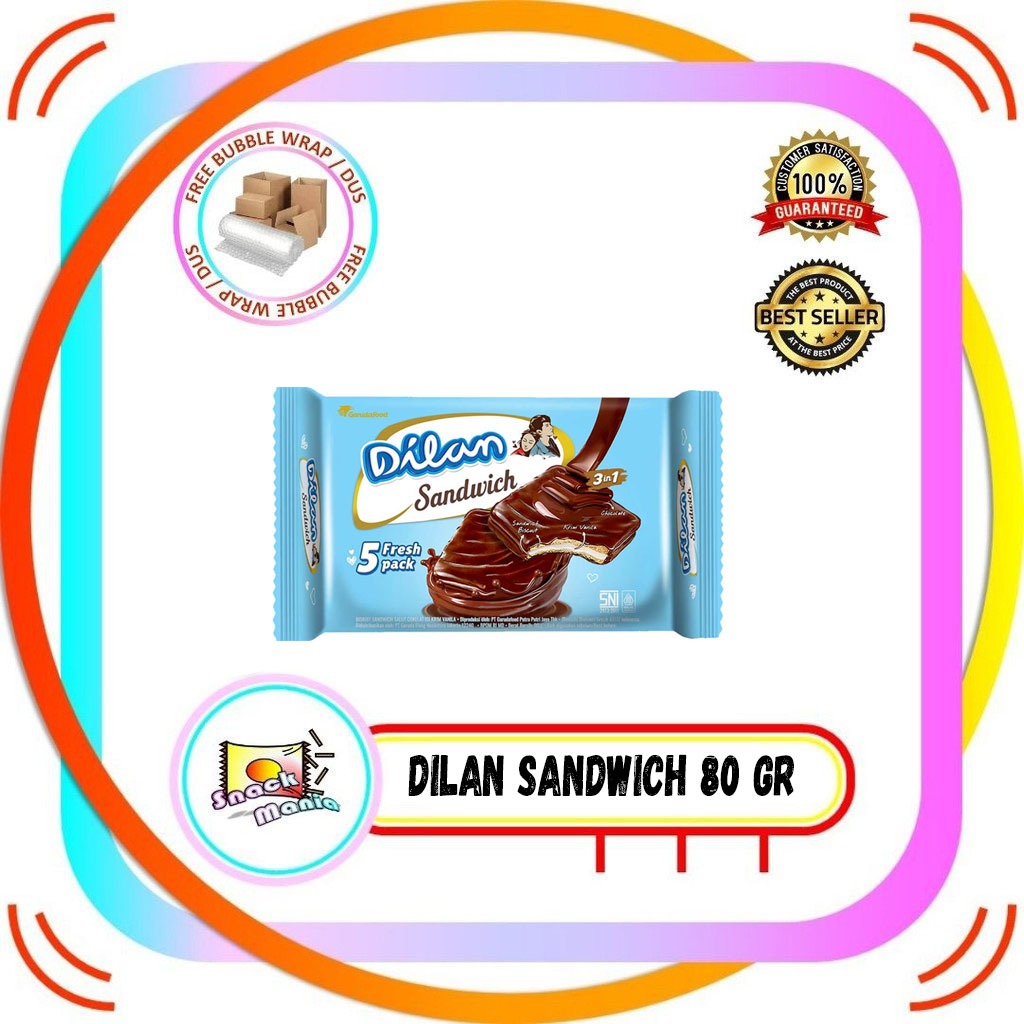 

Dilan Chocolate Biscuit Sandwich 3in1 Fresh Pack ~ 80 gr Biskuit Coklat