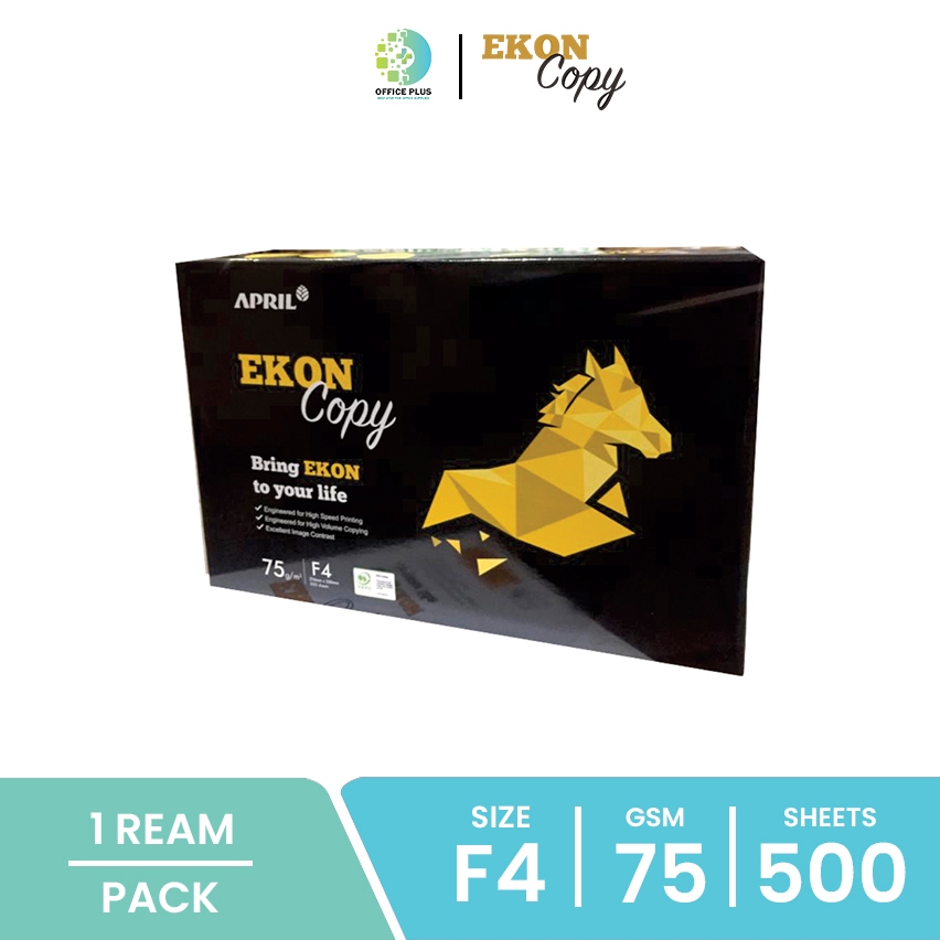 

Ekon Copy Paper Kertas HVS F4 FOLIO 75 gsm Ecer 1 Rim 500 Lembar