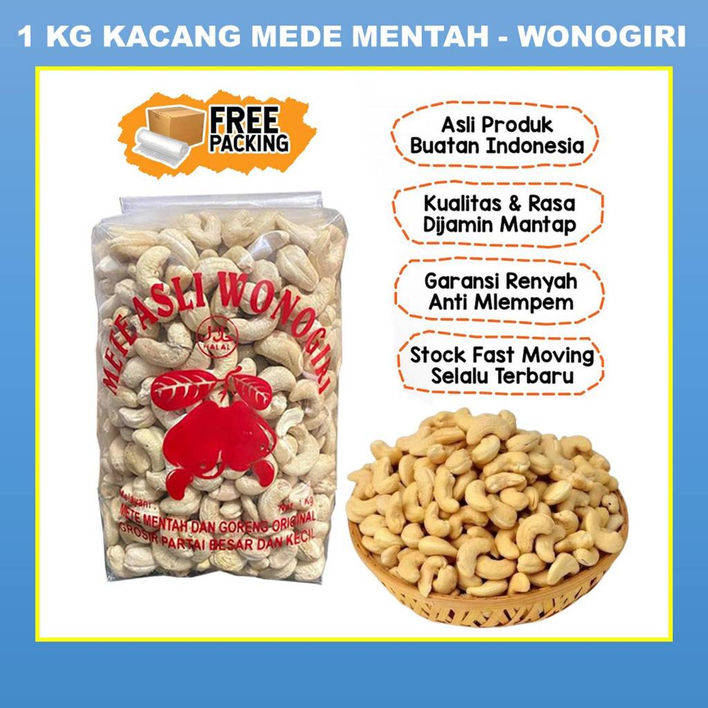 

kacang mete mentah PREMIUM mede khas wonogiri asli 1 kg