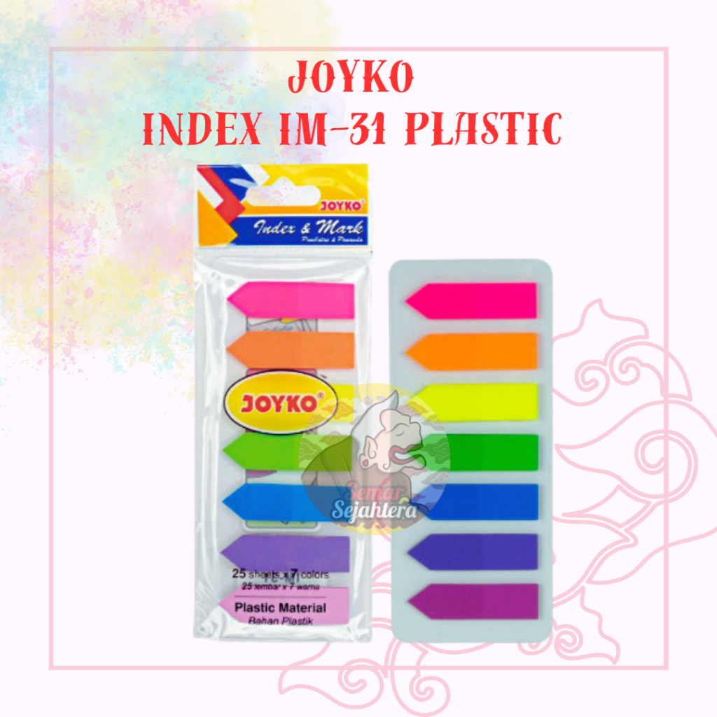

[SET] PEMBATAS JOYKO IM-31 INDEX & MARK / PENANDA 7 WARNA PLASTIK*