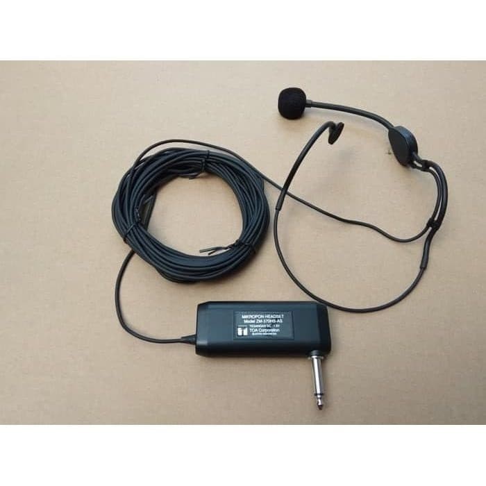 Mic Bando Mic Headset TOA Microphone ZM-370HS-AS ZM370HS ZM370 HS ORIGINAL TOA