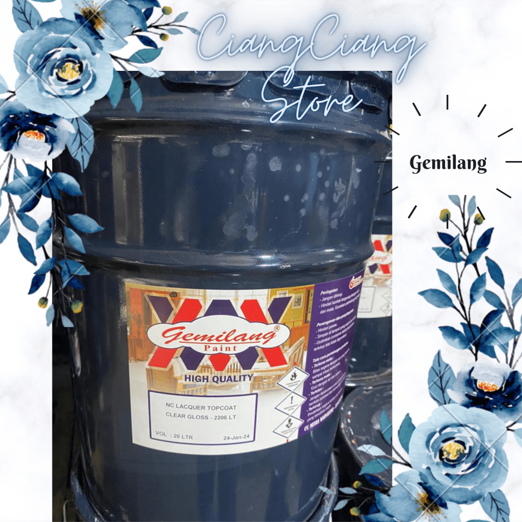 NC CLEAR GLOSS CLEAR DOFF TOPCOAT GEMILANG FINISHING POLITUR