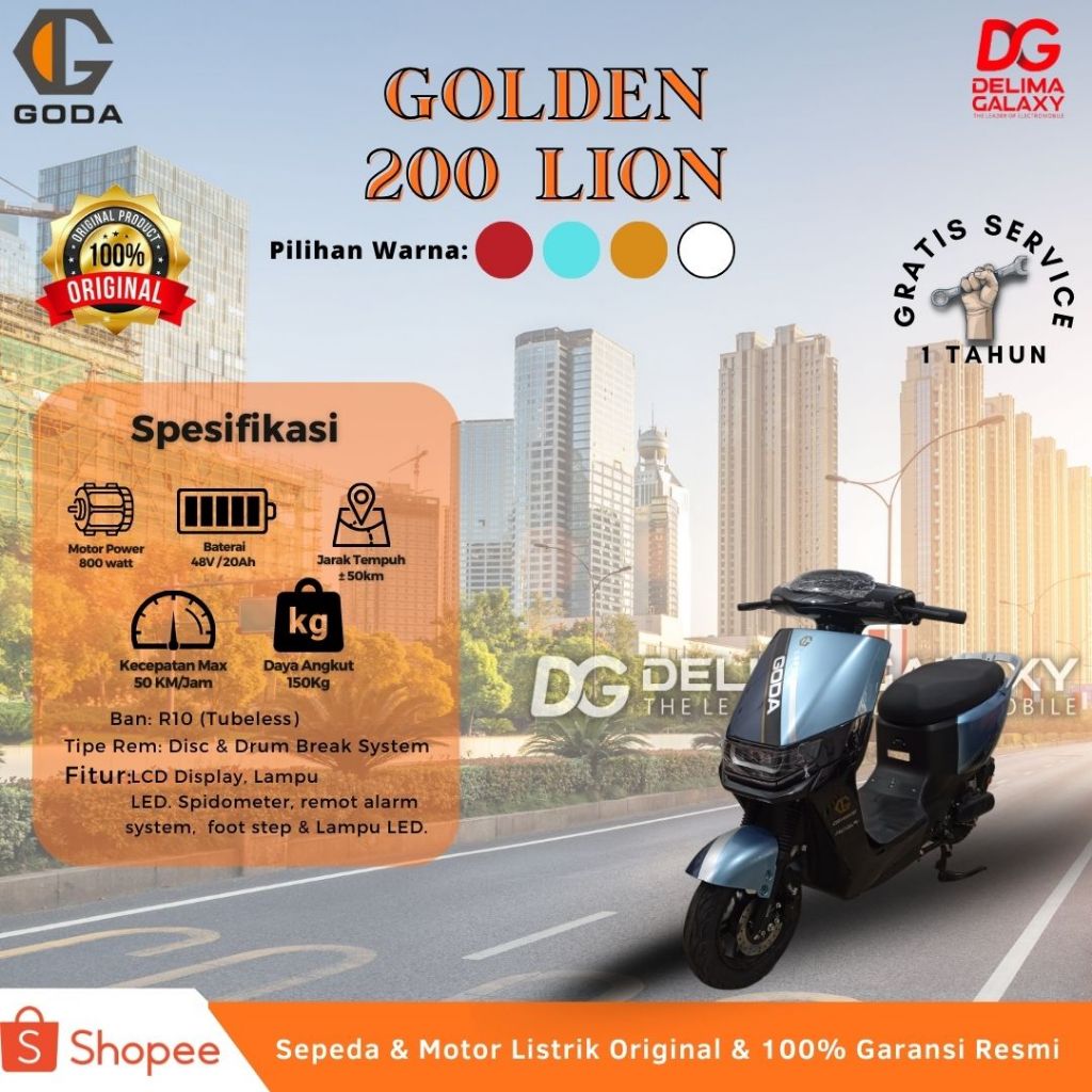 Goda GOLDEN LION | Motor Listrik Goda |