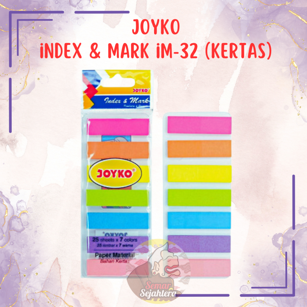 

[SET] PEMBATAS JOYKO IM-32 INDEX & MARK / PENANDA 7 WARNA KERTAS*