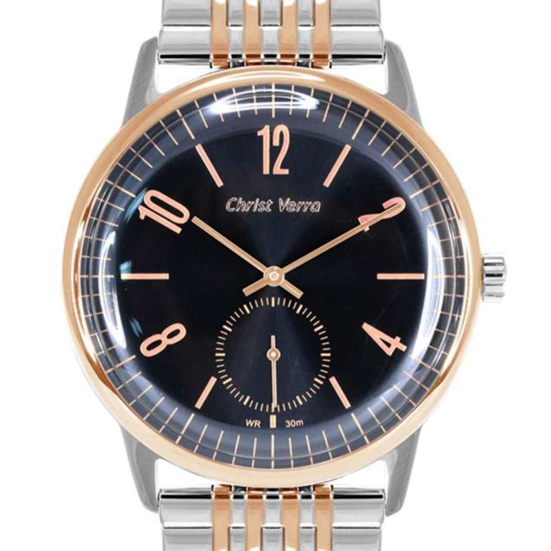 JAM TANGAN PRIA CHRIST VERRA 25209G-14 BLK ORIGINAL