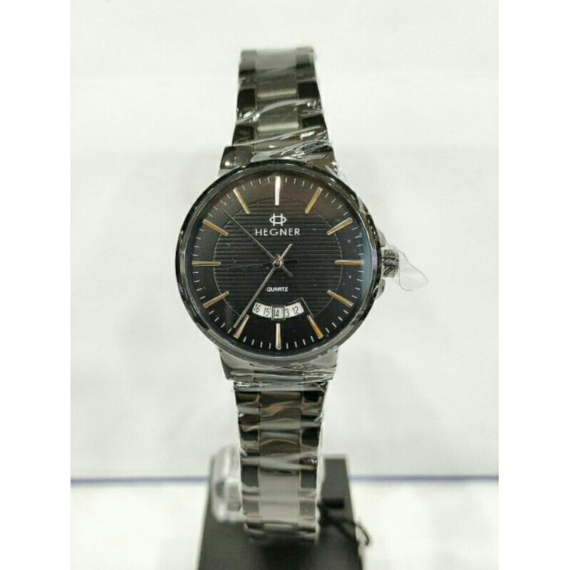 Jam tangan wanita HEGNER 5025 black stainless steel