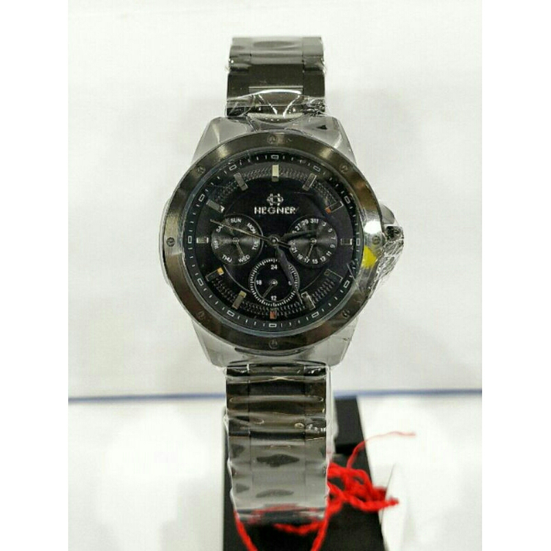 Jam tangan wanita HEGNER 1710L-5 black stainless steel
