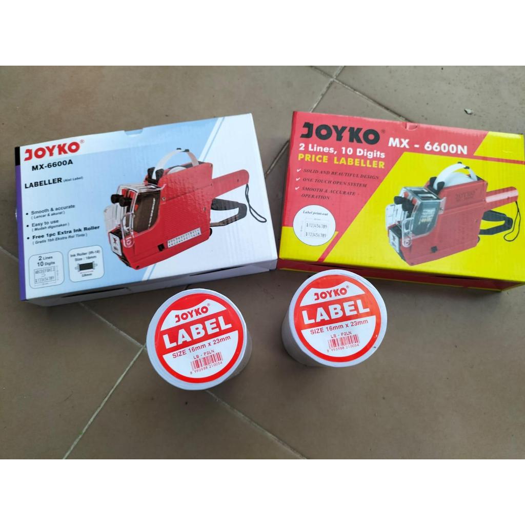 

Alat Label Harga Joyko 2 Baris | Joyko MX-6600A 2 Baris Huruf + Nomor | Joyko MX6600N 2 Baris Nomor + Nomor