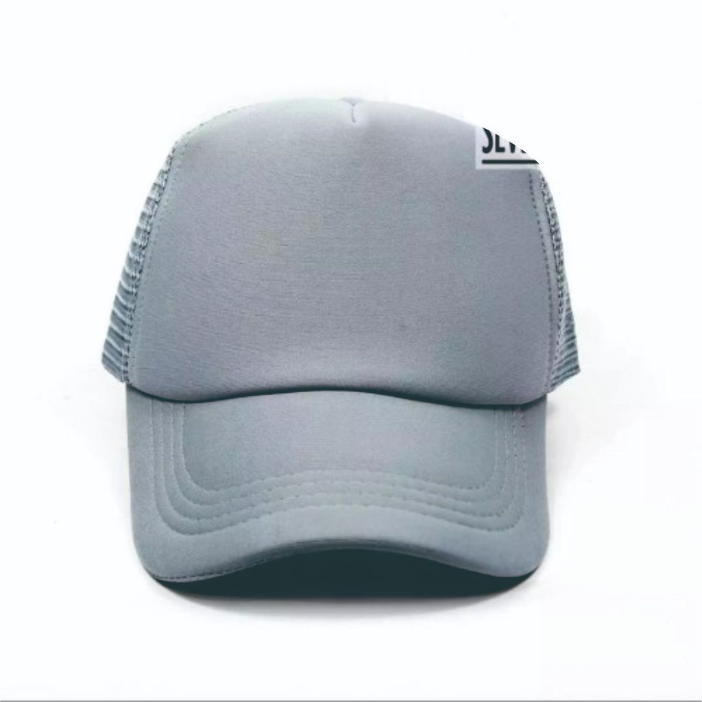 BEST PROMO Topi Trucker Jaring Polos Warna ABU MUDA