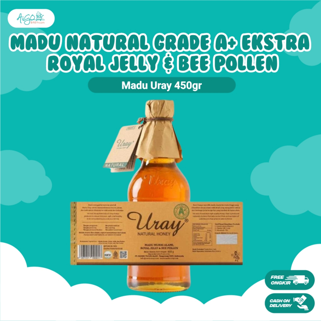 

Madu Uray Raw Honey 450gr - Madu Hutan Alami Berkualitas Untuk Bayi