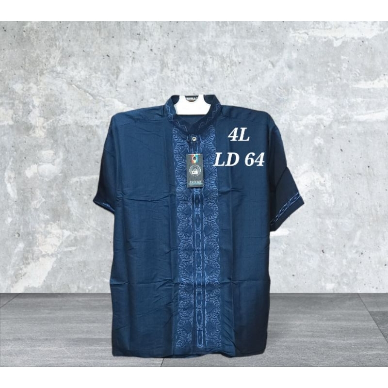 Kemeja KoKo Big Size Premium Lengan pendek Jumbo