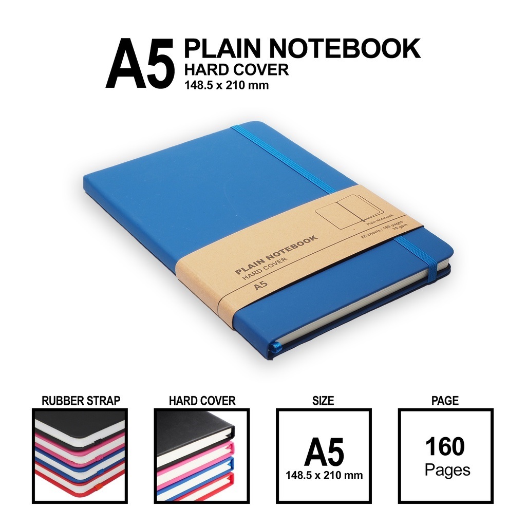 

Notebook Polos Jurnal Catatan Gambar Sketsa Hardcover A5