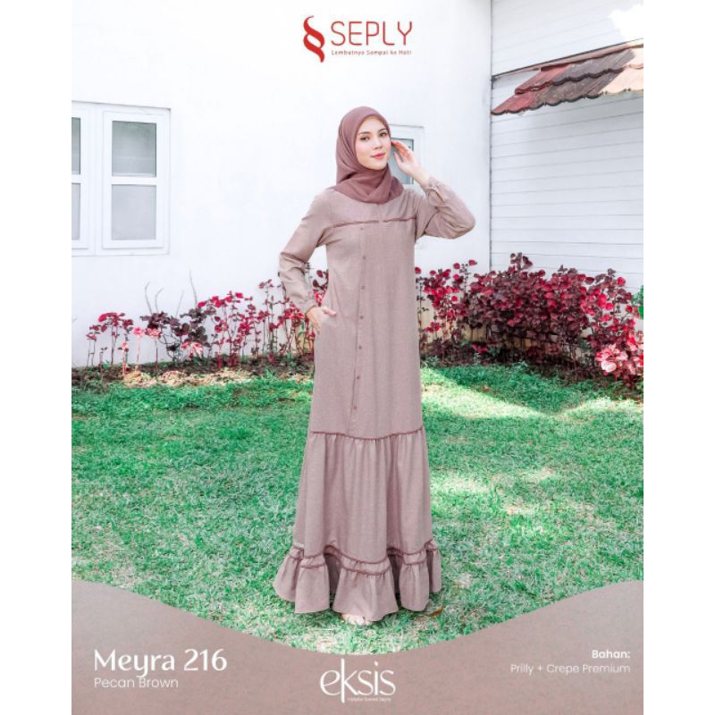 Gamis Bunda SEPLY MEYRA 216 PECAN BROWN | SARIMBIT KELUARGA EKSIS 228 PECAN BROWN