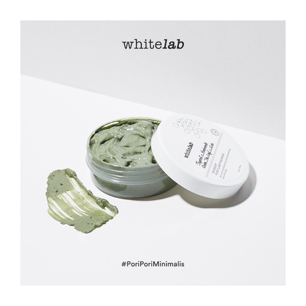 Whitelab Mugwort Pore Clarifying Mask - Whitelab Masker Mugwort - Masker Wajah Mencerahkan Kulit Waj