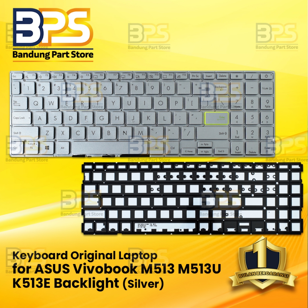 KEYBOARD ASUS vivobook M513 M513U K513E - SILVER backlight