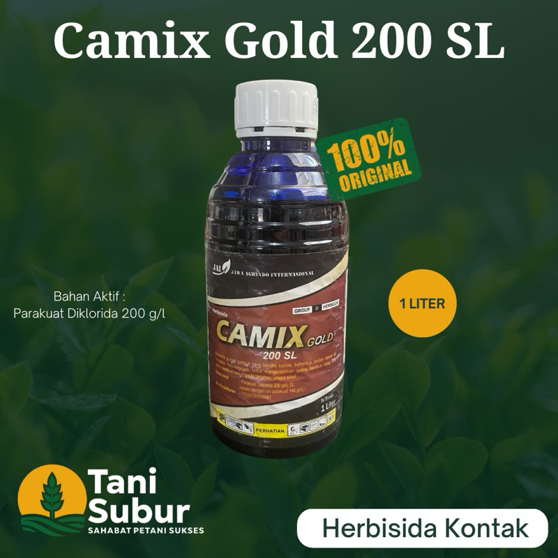 Camix Gold 200 SL 1 Liter Herbisida Kontak Pembasmi Gulma