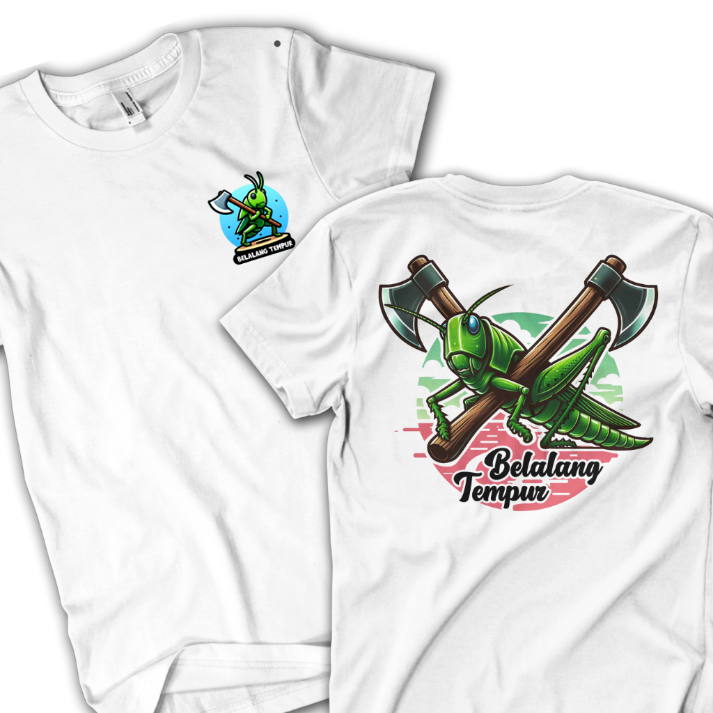 Sekaos.id Kaos Belalang Tempur Catton Combet 30s