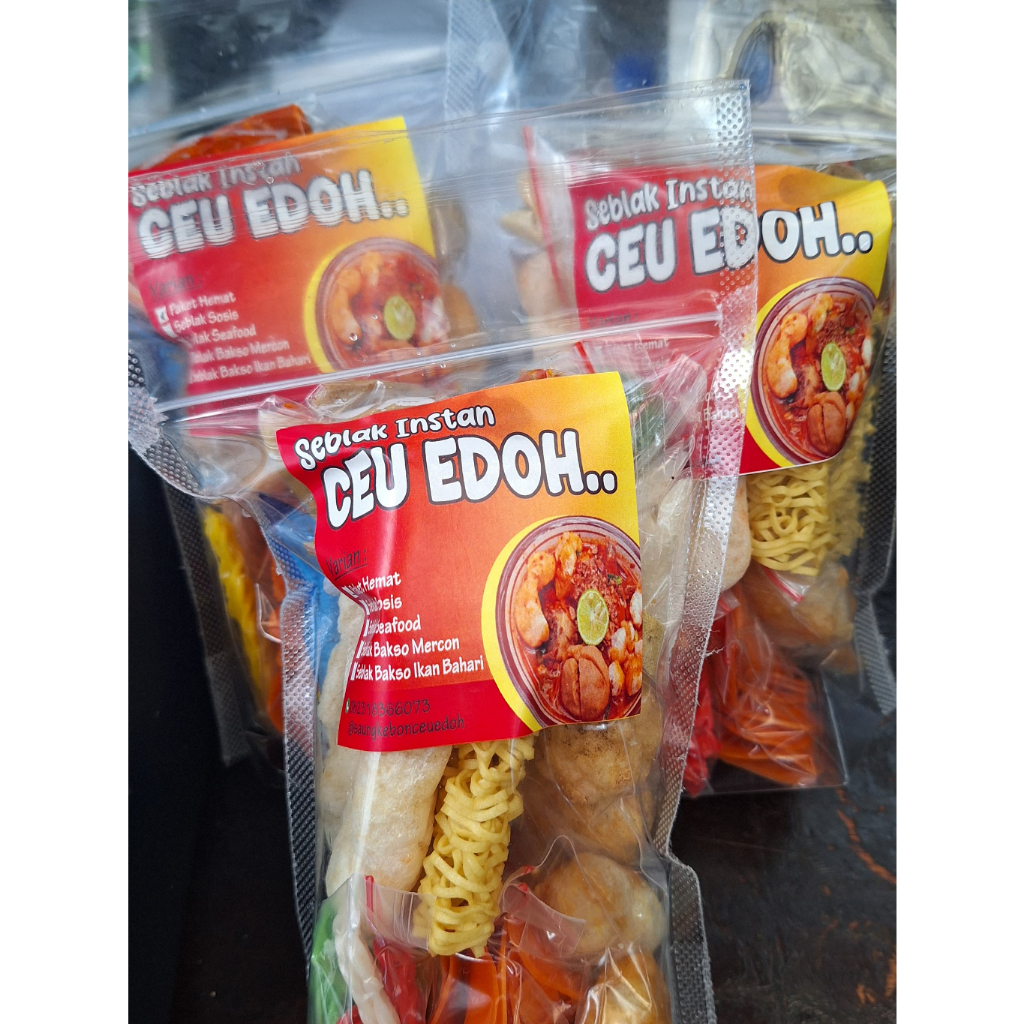 

Paket Hemat isi 5 Pcs Seblak Instan Ceu Edoh