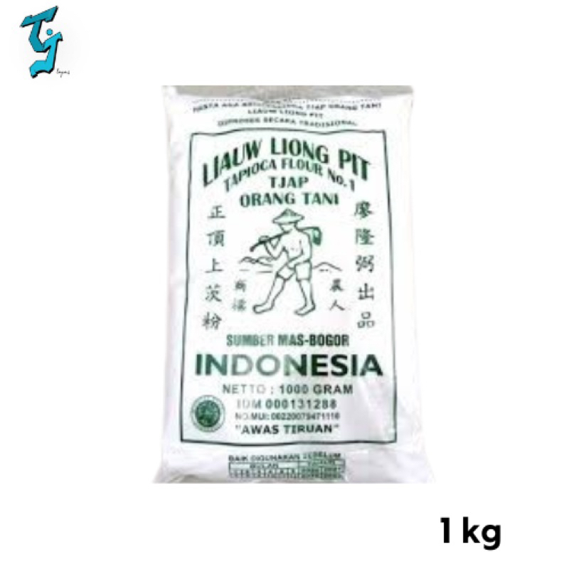

TEPUNG TAPIOKA SAGU TANI 1 Kg, Liauw Liong Pit Cap Orang Tani