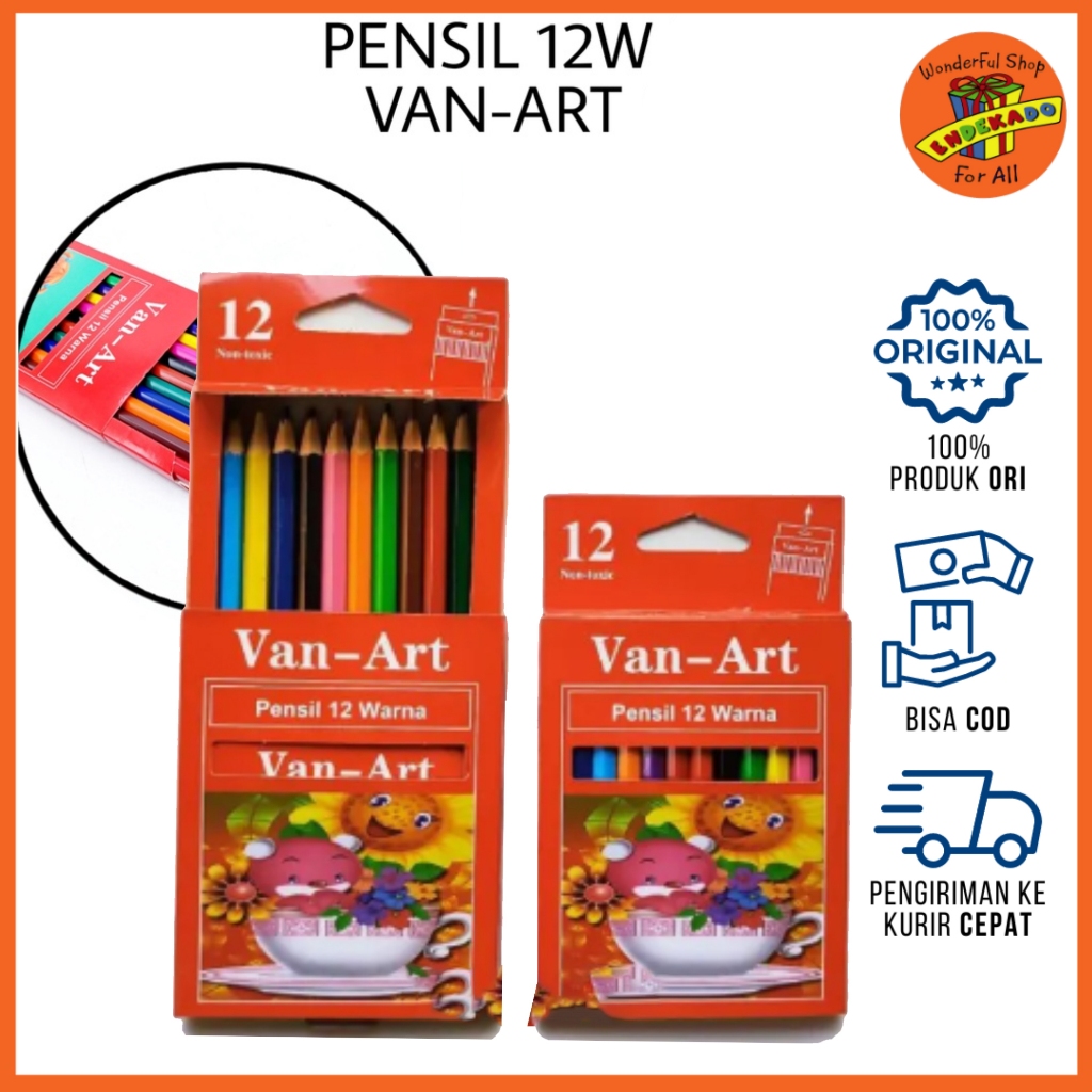 

VAN-ART Pensil Warna 12pc - Pensil Warna