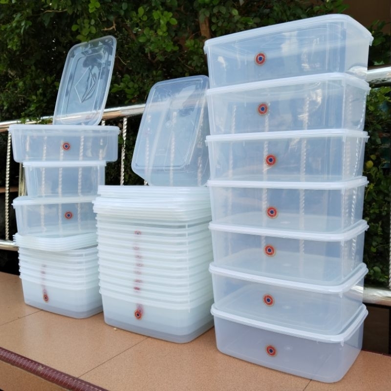 12 Pcs Box Plastik / Kotak Plastik 5000 ml Wadah Penyimpanan Serbaguna