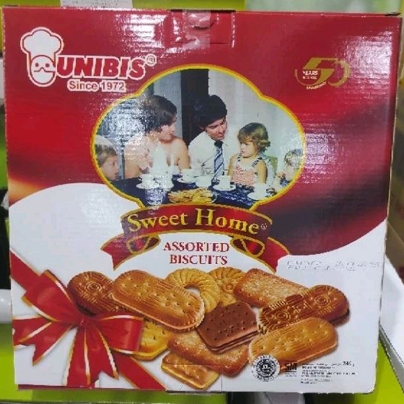 UNIBIS sweet home festive biskuit aneka assorted 249gr kotak