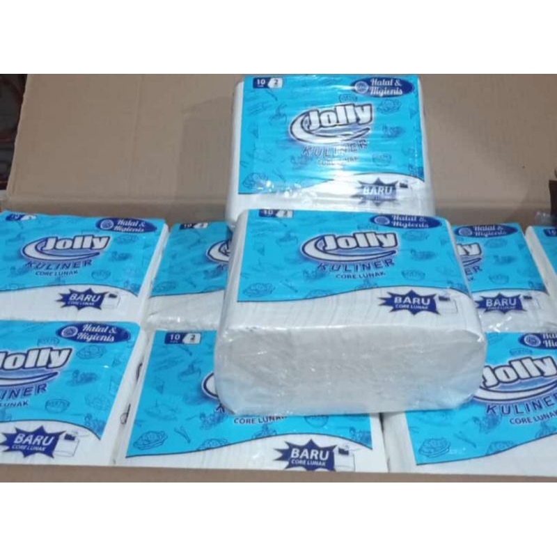 Tissue Facial 700 Gram 2 Ply Tisu Jolly Tissue kiloan