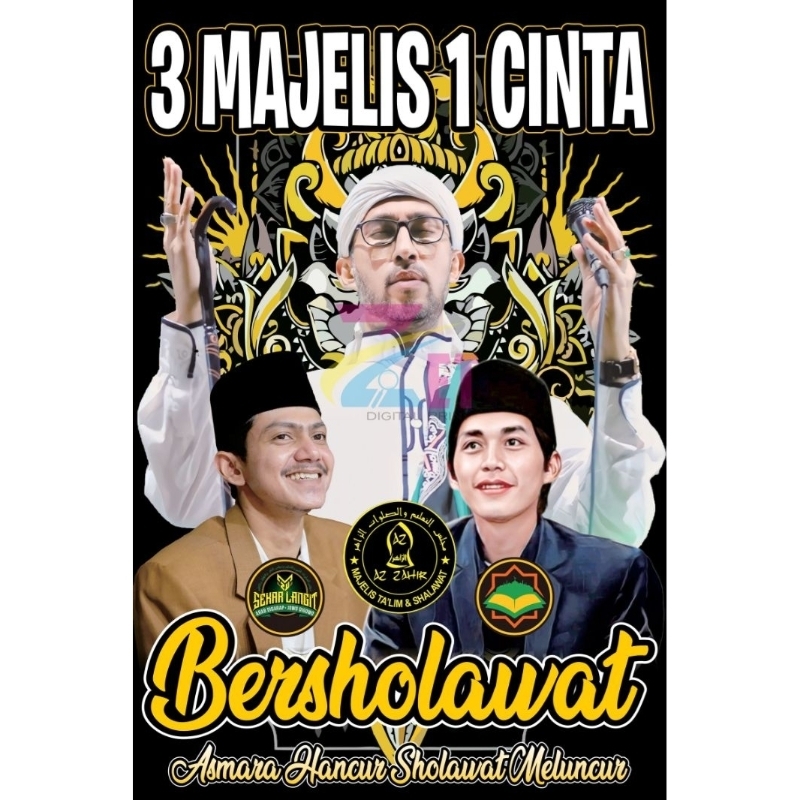 Bendera 3 Majelis Bersholawat