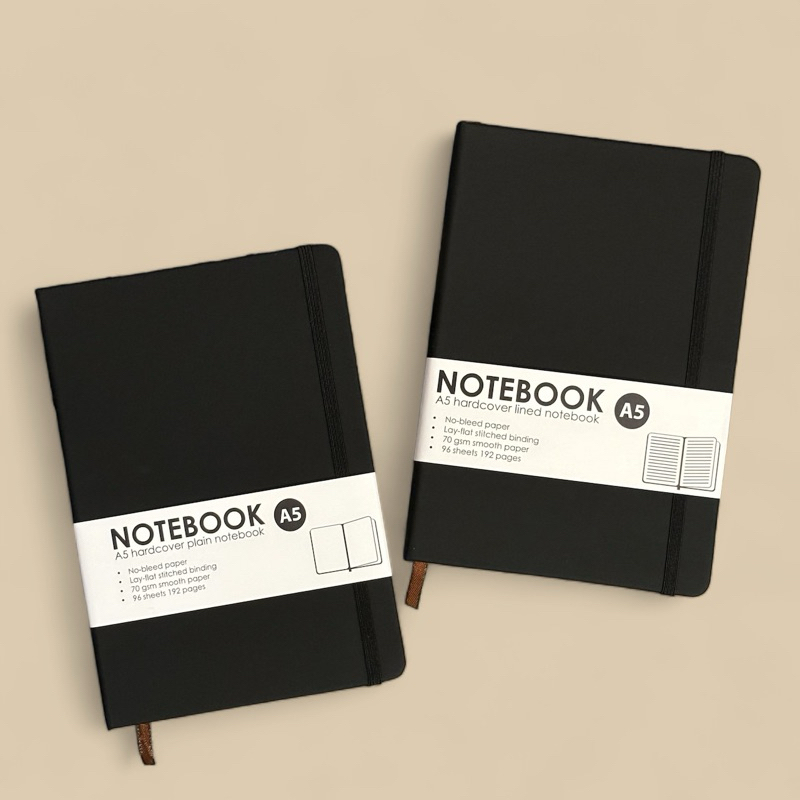 

Notebook Diary Catatan Jurnal Polos Garis Hardcover A5