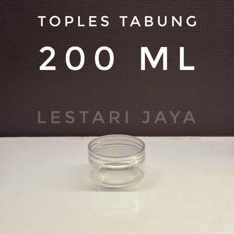 Toples Tabung / Toples Jar / Toples Plastik 200 ml