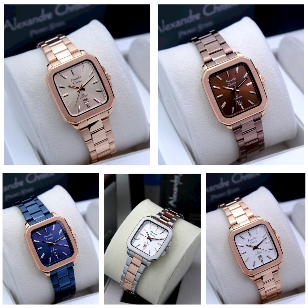Jam Tangan Wanita AC Alexandre Christie 8687 Original - Stainless Steel