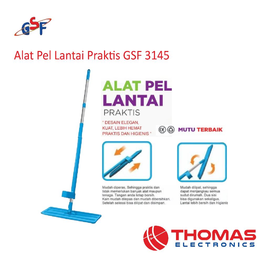 Alat Pel Lantai Praktis GSF 3145 Flat Mop Serbaguna Garansi Resmi