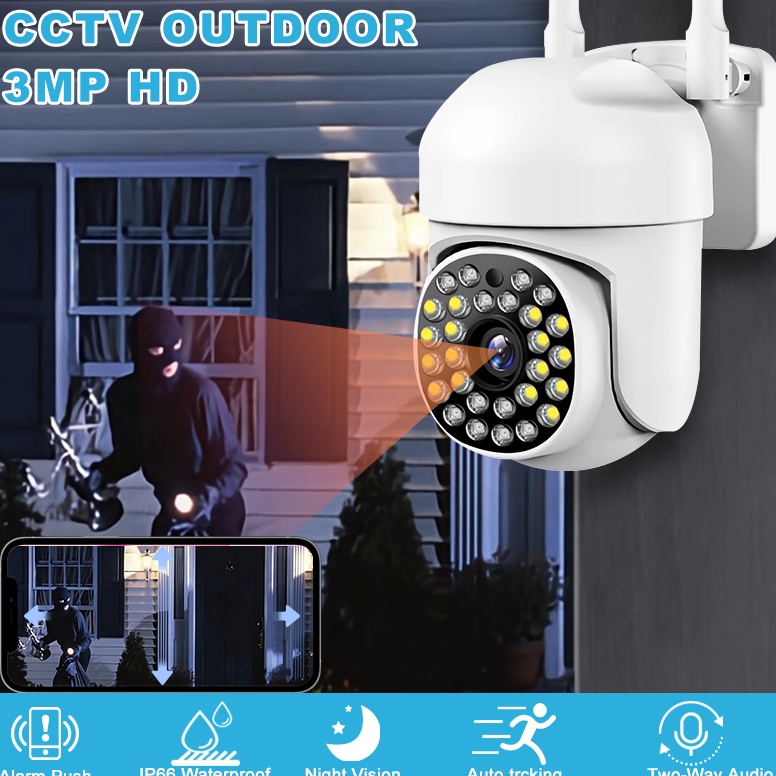 Langsung Atc UPUPIN CCTV Wifi Outdoor IP Camera Waterproof 4MP HD IP Kamera Smart Camera CCTV Tanpa 