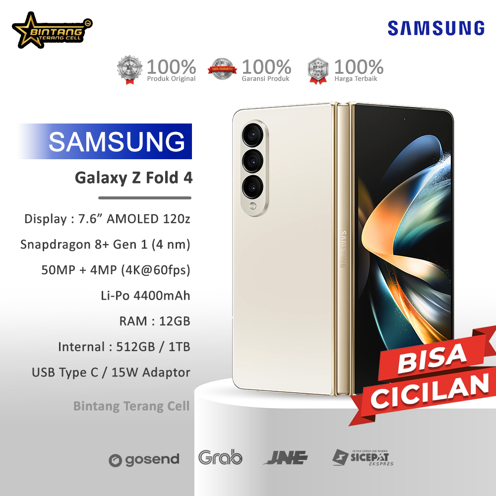 Samsung Galaxy Z Fold 4 samsung z fold4 5G ram 12/256Gb Garansi Resmi