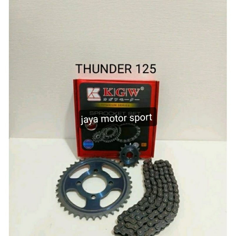 GIR GER GEAR SET PAKET RANTAI THUNDER 125
